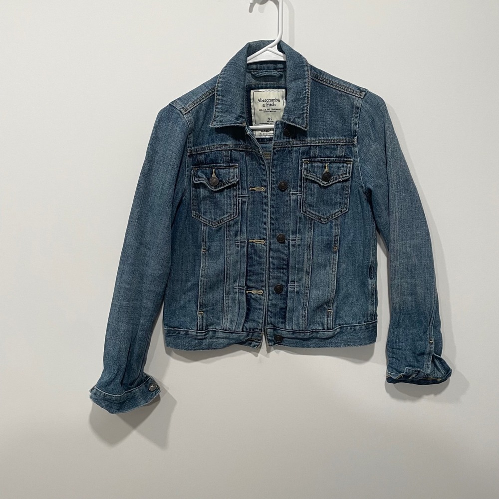 Abercrombie Fitch Classic‎ Denim Jacket Blue Jean Women XS